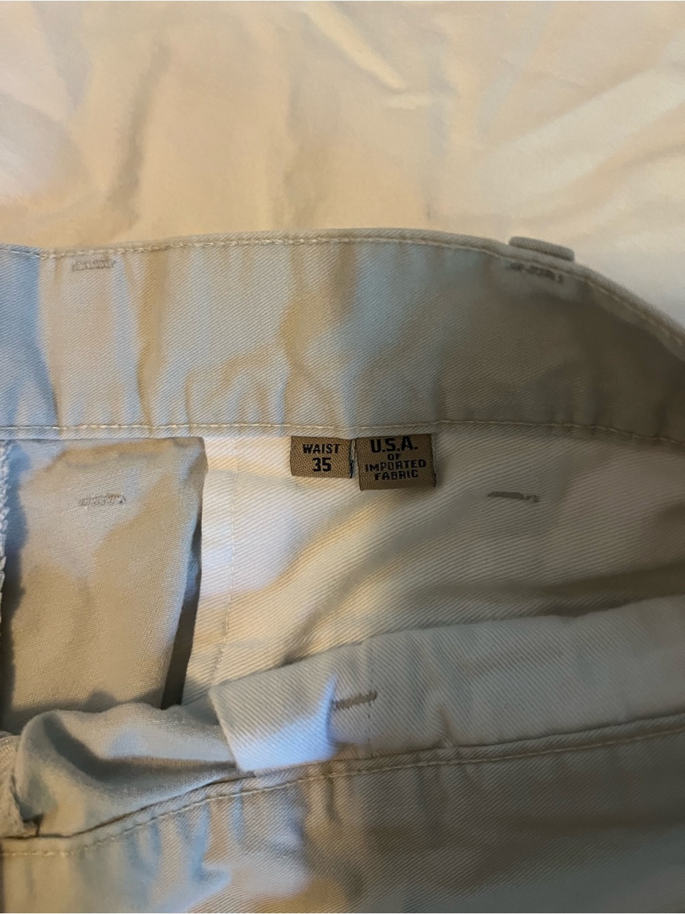 Men's Khaki Pants - Light Beige Waist 35 BILLS KHAKIS